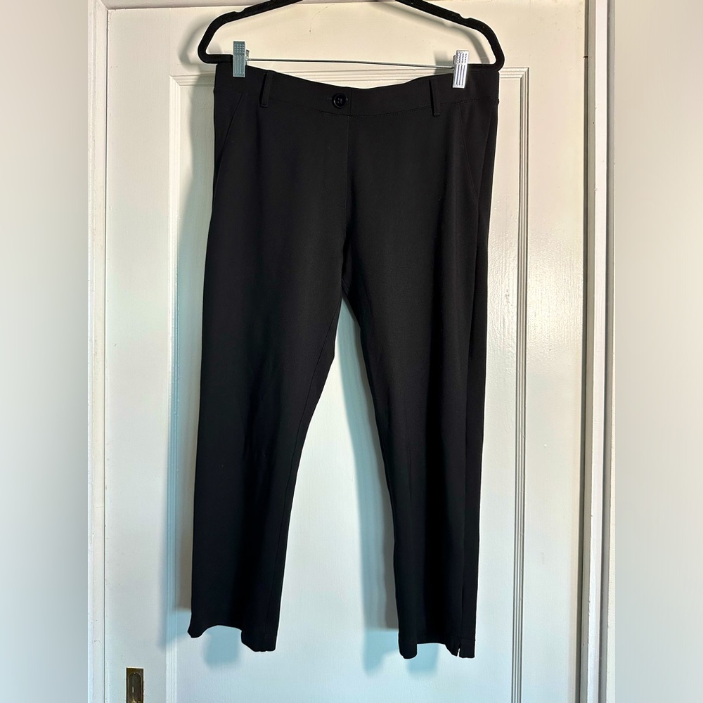 Betabrand Crop Black Classic Dress Pant Yoga Pants Large